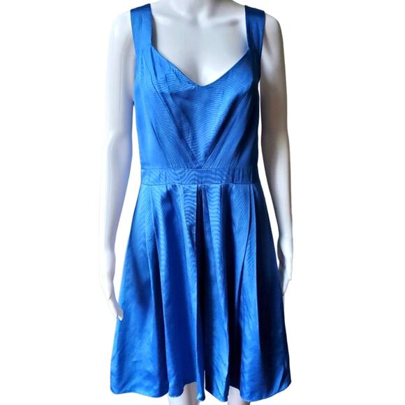 Saks Fifth Avenue Dress Pleated Cocktail Party Wedding Guest Rehearsal Dinner - Picture 1 of 10